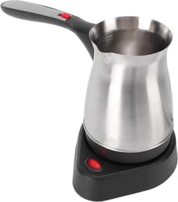 Elektrische Koffiepot - Turkse Koffiezetapparaat Koffie Maker - Koffie Zetten - Dubbel Beschermingssysteem - 600 ml - Zilver — thumbnail 1
