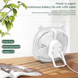 Oplaadbare campingventilator met led-lantaarn – draagbare ventilator voor tenten en buiten — thumbnail 2