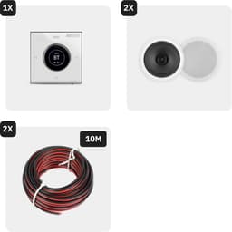 Power Dynamics badkamer speakers inbouw set - Speakers voor badkamer met Bluetooth B100W versterker — thumbnail 2