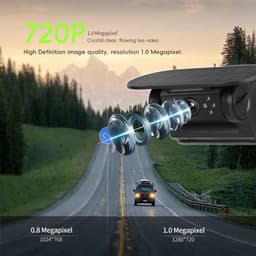Casa Living Autocamera - Draadloze Achteruitrijcamera - 720P HD - Zonnepaneel Oplaadbaar - IP67 Waterdicht - Wifi Verbinding - Zwart — thumbnail 3