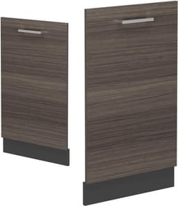 Vaatwasserfrontpaneel - Vaatwasserdeur Edel grijs - Keuken Integratie - R-Line Keukens - 45 cm - Edel grijs — thumbnail 4