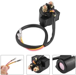Magneetschakelaar Relais - Startrelais Motor - Motorstart Ondersteuning - Directe Vervanging - 24 cm Kabellengte - Zwart — thumbnail 4