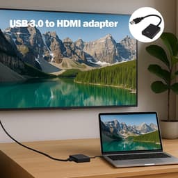 Adapter USB naar HDMI - Grafische kabelconverter - Extra monitor aansluiten - Geïntegreerde driver — thumbnail 3