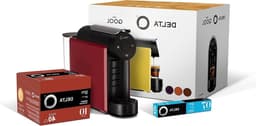 Capsule Koffiezetapparaat - Koffie Machine - Koffie Zetten - Gesloten Capsulesysteem - 0.8 Liter - Rood Geel — thumbnail 1