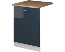Vaatwasserpaneel - Keukenfront - Keuken Inrichten - Soft-close scharnieren - 60 cm breed - Donkerblauw hoogglans