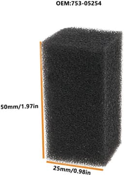 Luchtfilter - 2 stuks - Compatibel met MTD/Troy-Bilt - Hoogwaardige filtratiematerialen - 2.5x5 cm - Motorbescherming - Motorfilter — thumbnail 2
