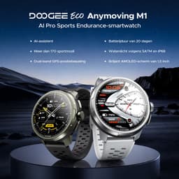 Anymoving M1-Sporthorloge met GPS Tracker-Smartwatch Heren - 1.5" AMOLED - Dual band GPS - AI Functie - 170+ Sportmodi - Bluetooth Belfunctie - 5ATM Waterdicht - Hartslagmeter - Geschikt voor Android en iPhone - Zwart — thumbnail 4