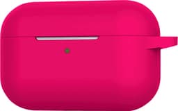 Hoesje - Geschikt voor Apple AirPods 3 - met Clip - Siliconen Hoes - Silicone Case Cover - Donkerroze — thumbnail 3