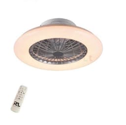 REALITY STRALSUND - Ventilator - Titanium - incl. 1x SMD 30 W - Geintegreerde dimmer - Traploos instelbare lichtkleur - Nachtlampje - Niet geschikt voor externe dimmer - Geheugenfunctie - 3 snelheidsinstellingen - Zomer- en wintermodus — thumbnail 2