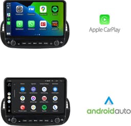 Carplay autoradio voor Fiat 500 zwart | Elegant design | 2007 t/m 2015 | Android 13 | Draadloos Apple Carplay & Android auto | 2GB + 32GB | 8-Core processor | Davilon | 2025 model | 2007 2008 2009 2010 2011 2012 2013 2014 2015 | Bluetooth & Wifi — thumbnail 3