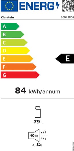 Klarstein CoolArt koel-vriescombinatie - Koelkast met 2 koelstanden, designfront, 5-traps thermostaat, 0 tot 10 °C, inhoud: 79 liter, design: pastel — thumbnail 3