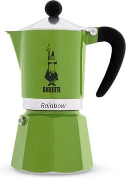 Bialetti Rainbow Percolator 1 Kops Groen – Espresso Maker – Aluminium – Italiaanse Koffiezetter – 60 ml — thumbnail 5