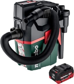 Metabo AS 18 L PC Compact accustofzuiger 18 V 6 l IPX4 stofklasse L nat en droog + 1x accu 10,0 Ah - zonder oplader — thumbnail 2