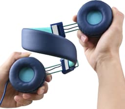 Kinder Koptelefoon met Draad – Koptelefoon Kind – HUFTERPROOF Hoofdtelefoon met Kabel en Microfoon voor School en Tablet – Geluidsdempend – Volumebegrenzer — thumbnail 2
