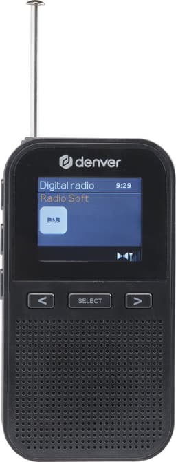 Denver DAB Radio - Noodradio / Noodpakket - Oplaadbaar (accu) - Draagbare radio - 60 voorkeuzezenders - Reiswekker - DAH126 - Zwart — thumbnail 3