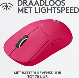 Logitech G Pro X SUPERLIGHT - Draadloze Esports Gaming Muis - Magenta — thumbnail 4