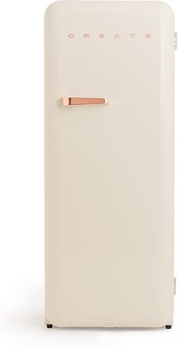 CREATE - Koelkast in retrostijl - Gebroken wit - Handvat Roségoud - FRIDGE RETRO 281L — thumbnail 1