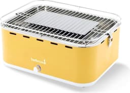 Barbecook Carlo - Tafel BBQ - Houtskool BBQ barbecue - Incl. Draagtas - Sunshine Yellow - 44 x 33 x 21cm — thumbnail 1