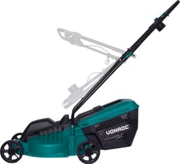 VONROC Grasmaaier - 1300W - 32 cm maaibreedte - Drie instelbare maaihoogtes: 30/50/70 mm - Incl. 30L Opvangbak — thumbnail 2