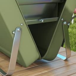 Outsunny-Tischgrill-Edelstahl, Metall-47L x 30B x 28H cm-Grün — thumbnail 4