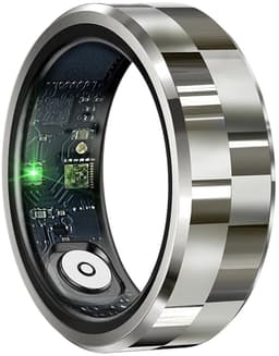 WizBay Premium Select® Smart Ring Zilver - Hartslag, Slaap, Bloeddruk, Zuurstof - Multi Sport Modi - Oplaadcase - Maat 9 — thumbnail 3