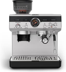 Krups Precision XP801T10 - Pistonmachine - Ingebouwde bonenmaler - 3,5L Waterreservoir - RVS — thumbnail 1