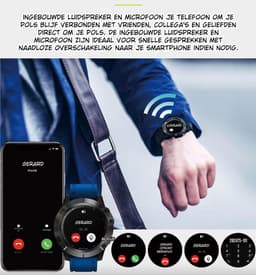 DrPhone ModelX8 – 1.3Inch IPS Full-color Touchscreen Smartwatch - Bluetooth 5.0 – Mobiele App - 24/7 Hartslagmonitoring – Bloeddrukmeting - SpO2 Zuurstofsaturatie-Meting - Zwart — thumbnail 4
