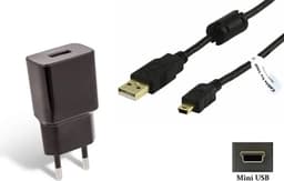 OneOne 2A lader + 1,8m extra sterke Mini USB kabel. Universele oplader adapter past op Garmin DASH CAM 10, 20, 30, 35, VIRB Ultra 30, VIRB X, VIRB XE, VIRB Elite, VIRB, Nuvifone G60, Quest, Quest 2 — thumbnail 1