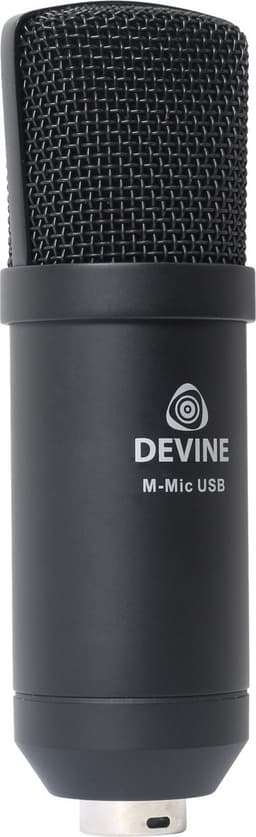 USB Condensatormicrofoon - incl. statief - Met gratis lessen - Zwart Devine M-Mic USB BK — thumbnail 4