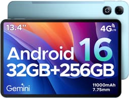 DOOGEE TAB G6 MAX - Android 16-tablet - 4G LTE - 13,4-inch FHD+ 90Hz IPS - 11000mAh/18W - 32GB ROM + 256GB RAM/2TB TF - Octa-core gamingtablet - 5G Wi-Fi - Widevine L1 - Face ID - OTG - Dubbele luidsprekers — thumbnail 1