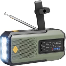 Nextora Noodradio - Noodradio Solar Opwindbaar - Powerbank Zonneenergie - Noodradio Opwindbaar en Batterij - Groen — thumbnail 1