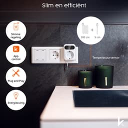 Könighaus Smart LED Thermostaat Stopcontact met Wifi & Temperatuursensor — thumbnail 3