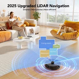 Lubluelu L15 Max – Robotstofzuiger & Dweilcombinatie – 5500 Pa Zuigkracht – LiDAR Navigatie – App & Spraakbediening — thumbnail 5