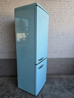 Helvetia Retro Koel-vriescombinatie HRCBGR300PELB1 - Hemelsblauw - 300L - Led Verlichting- XL - 192 cm hoog — thumbnail 4