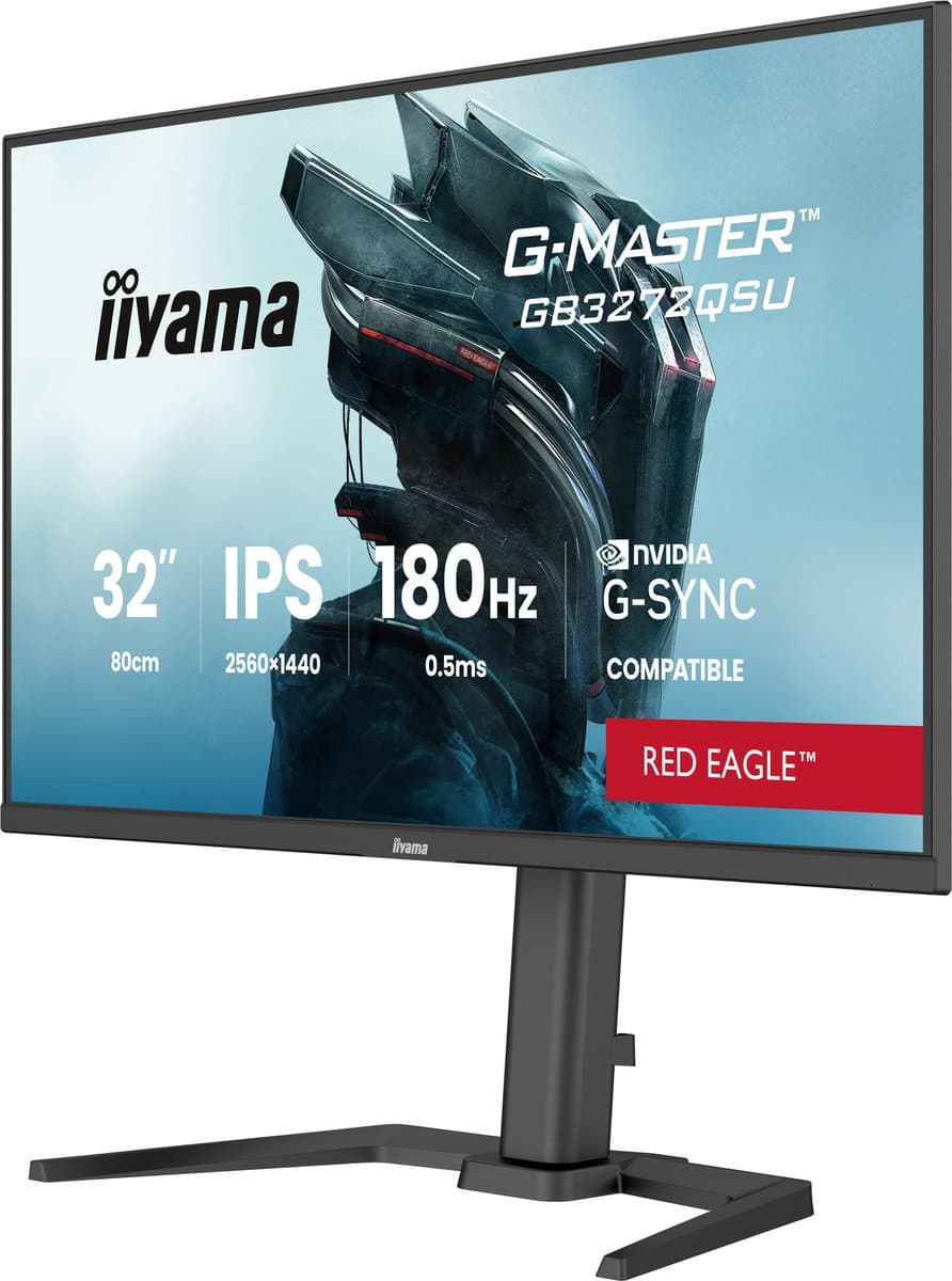 iiyama G-Master Red Eagle GB3272QSU-B1 31.5'' gaming monitor — afbeelding 1