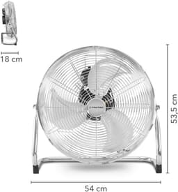 Vloerventilator met 120 Watt Vermogen en 360° Verstelbare Hoek — thumbnail 4
