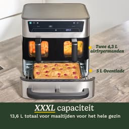 Cuisinart AFT13XSSE Tri-zone heteluchtfriteuse 13,2 L RVS-venster — thumbnail 3