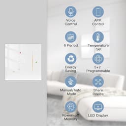 Zigbee Slimme Thermostaat voor Vloerverwarming - Digitaal en Programmeerbaar, Compatibel met Alexa en Google Home — thumbnail 5