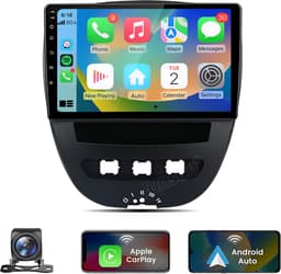 HexinexMarket Octa-Core autoradio Geschikt voor Peugeot 107, Toyota Aygo, Citroën C1 (2005-2014) - Draadloos CarPlay, Android Auto, multimediaspeler,Android 15, 4GB+64GB — thumbnail 1
