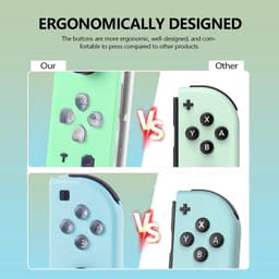 Namajunas - Draadloze Controller geschikt voor Nintendo Switch/OLED/LITE - Gamepad - Geschikt voor Switch Joy-Con Controller paar - 6-assige gyroscoop - Ondersteuning voor ontwaken/screenshot & Turbo - Niet geschikt voor Nintendo Switch 2 — thumbnail 3