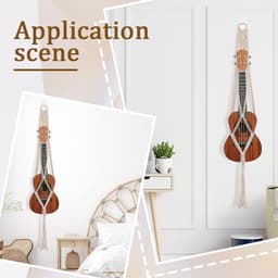 Ukelele Wandbeugel - 95 cm - Muurbeugel - Wandsteun - Gitaar muurbeugel - Gitaar Wandbeugel - Gitaar standaard - Hanger - Haak - Guitar Stand - Muurhaak - Viool Stand - Wanddecoratie - Expositie — thumbnail 2