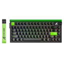 ATTACK SHARK R85HE - Magnetic Switch Wired Gaming Toetsenbord - 79keys - RGB light strip - Decorative Lanyard - Volume knob - PBT Keycaps - 8Khz - 0.005mmRT - 0.08ms - Neon Green — thumbnail 1