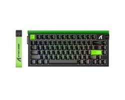 ATTACK SHARK R85HE - Magnetic Switch Wired Gaming Toetsenbord - 79keys - RGB light strip - Decorative Lanyard - Volume knob - PBT Keycaps - 8Khz - 0.005mmRT - 0.08ms - Neon Green