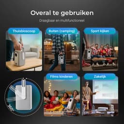 Lumenix® AIR - PRO Beamer – Dolby Audio – Thuisbioscoop met Netflix – 500 ANSI – Full HD 1080p (4K ondersteund) – WiFi 6 & Bluetooth 5.2 – Autofocus & Auto Keystone – Home Cinema Projector — thumbnail 5