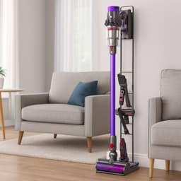 Steelstofzuiger Standaard - Geschikt voor Dyson V7/V8/V10/V11/V15 - Vrijstaand - Met accessoirehouders - RVS — thumbnail 4