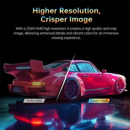 Rolu Gaming Monitor – Ultrawide Monitor – Game Monitor – Curved Monitor – 180hz – 32 inch - HDR10 - QHD 2560 x 1440 — thumbnail 4
