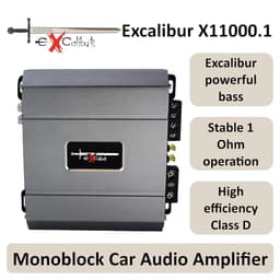 Excalibur X1100.1 – Autoversterker – Mono Klasse D – 1000W RMS / 2000W piek – Subwoofer Versterker voor Auto — thumbnail 4