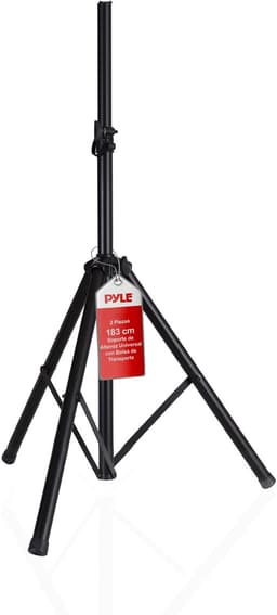 Pyle Luidspreker standaard, Speakerstatief, Monitor Stand met Verstelbare Hoogte Tot 178 cm, Opvouwbare Tripod Stand — thumbnail 1