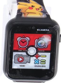 Accutime Pokémon Smartwatch Kinderen - Selfie Camera voor Foto's & Video's - Met Spraakmemo, Stopwatch en Timer - Voor Kinderen Vanaf 6 jaar - Zwart — thumbnail 2