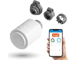 Slimme Digitale Wifi Radiatorknop voor CV-Verwarming - Temperatuurregeling via App en Spraak